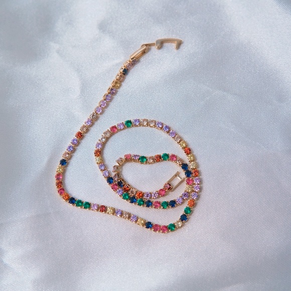 ✨Rainbow Tennis Choker - Picture 8 of 9